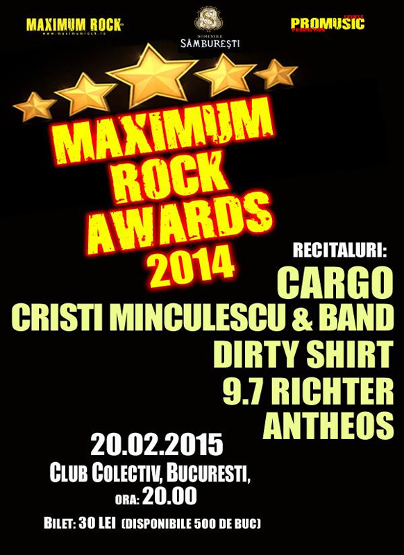 Afis Maximum Rock Awards 2016